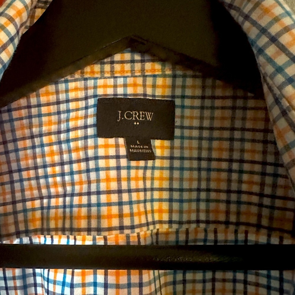 J.Crew button up mens shirt size L slim fit excellent condition - Picture 4 of 6